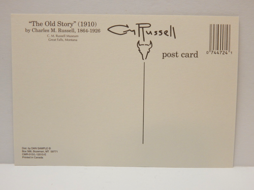 The Old Story By Charles Marion Russell Postcard - Picture 2 of 2