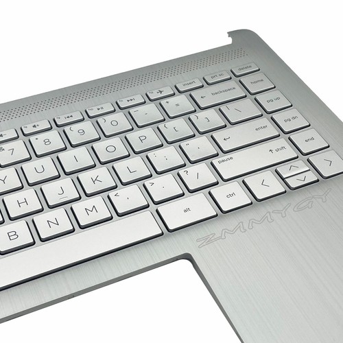 Palmrest For HP 14-DQ 14T-DQ 14S-DQ 14-FQ 14-DQ2032WM Keyboard L88200-001 Silver - Afbeelding 10 van 12