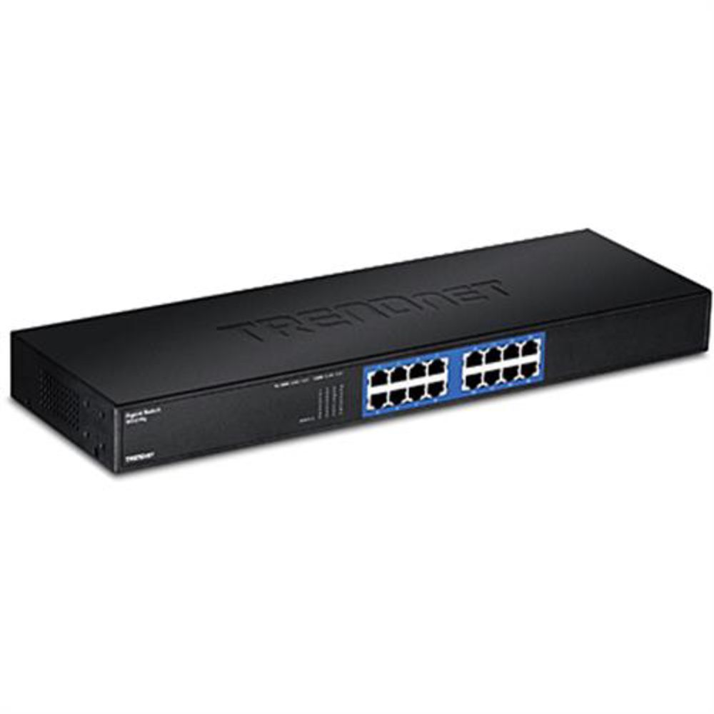 TRENDnet TEG-S16G, 16-портовый гигабитный коммутатор GREENnet, скорость передачи данных 32 Гбит/с