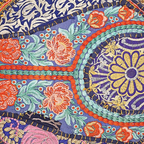 Vintage Patchwork Floor Cushion Cover Cotton Embroidered Pillowcase Cover Throw  - Picture 61 of 67