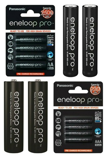 Panasonic eneloop pro baterie AAA Micro AA Mignon akumulatorki accus - Zdjęcie 1 z 5