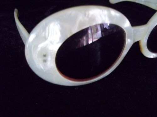 OCCHIALI DA SOLE VINTAGE colore rosa occhiali perlati BOC Pussycat Sunliner marcatura - Foto 12 di 15
