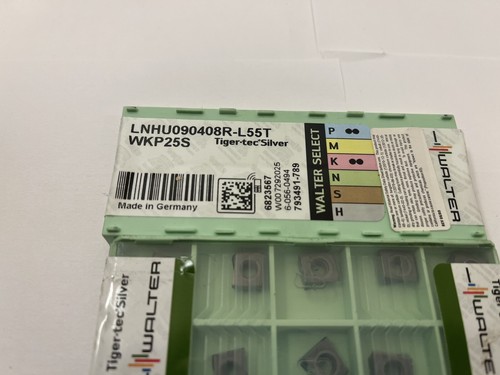 Walter Carbide Inserts LNHU090408R-L55T WKP25S Qty 10 - Picture 3 of 4