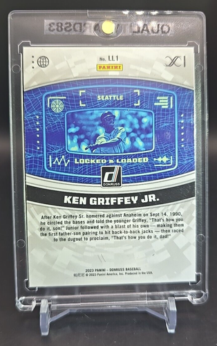 Ken Griffey Jr. PINK FIREWORKS Locked And Loaded WITH CASE MLB SEATTLE MARINERS - Picture 6 of 6