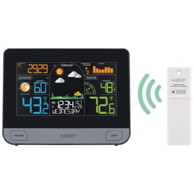 LA Crosse Technology Wireless Color Weather Station with Sensor CA74177         