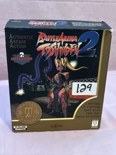 1996 Battle Arena Toshinden 2 by Fujisu PC CD-ROM Big Box "Jewel Case is SEALED"