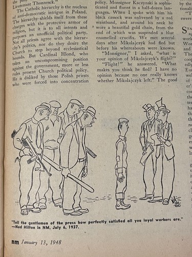 LABOR PARTY NEW MASSES January 13 1948 Gropper Anghelos Sikelianos WWII Leftist - Picture 9 of 12