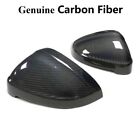 For Audi B9 A4 S4 A5 S5 RS5 Real Carbon Fiber Side Mirror Caps W/O Lane Assist