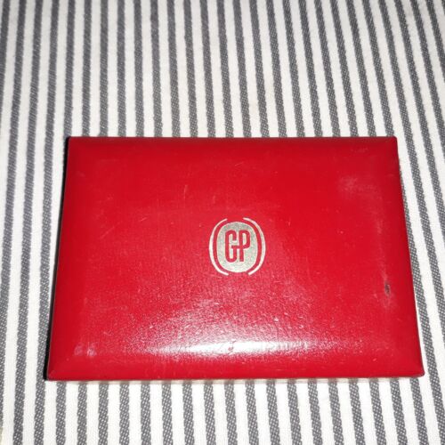 DE COLECCIÓN AÑOS 60 GIRARD - PERREGAUX BISAGRAS ROJO Y ORO CAJA SOLAMENTE - SUECIA - Imagen 4 de 12