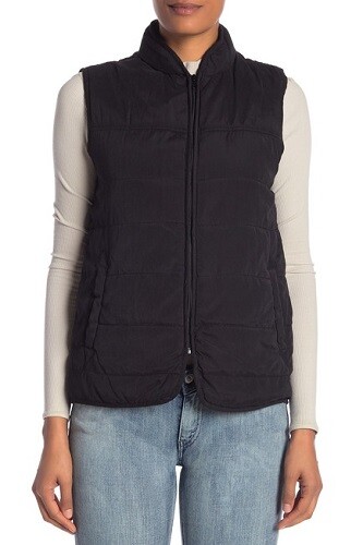 Supplies by Union Bay Womens Size Small Ruth Quilted Vest Navy Blue Full Zip - Picture 3 of 9