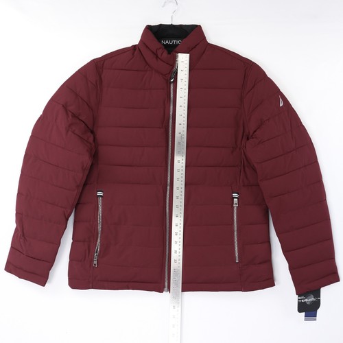 Nautica Mens Puffer Jacket Reversible Stretch Water Resistant Red Black Sz NWT - Bild 32 von 59