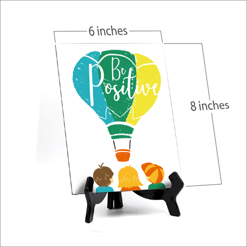 Be Positive, Table Sign with Acrylic Stand (6x8“) - Bild 4 von 4