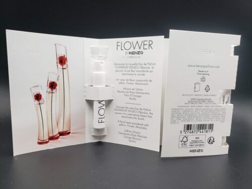 2 x Flower By Kenzo L’ABSOLUE Eau de Parfum Sample Spray 1mL/0.03oz - Picture 2 of 2