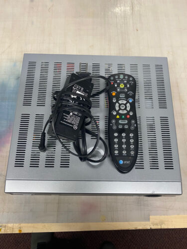 AT&T U-Verse DVR Recording Cable TV Motorola VIP1200 w/Remote & Power Cable - Picture 3 of 3