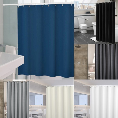 Mildew Resistant Shower Curtain Bathroom Heavy Duty Fabric Curtain Waterproof US - Picture 3 of 17