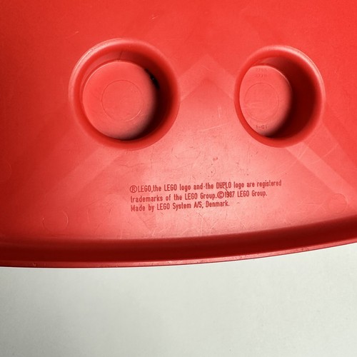Vintage 1987 LEGO Basic Block Bucket Set #1613 Red Bucket EMPTY - Picture 9 of 9