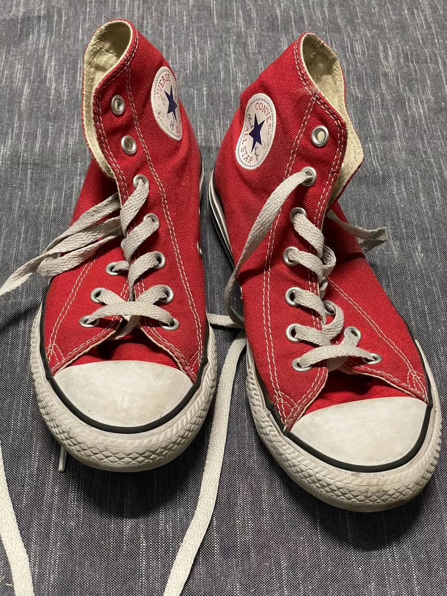 Converse All Star Chuck Taylor Size 3 Red High Tops Boy Girl