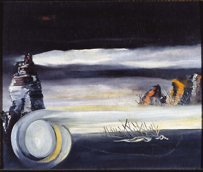 Oscar Dominguez - Cosmic Landscape (1938) Signed - 17'' x 22'' Fine Art Print
