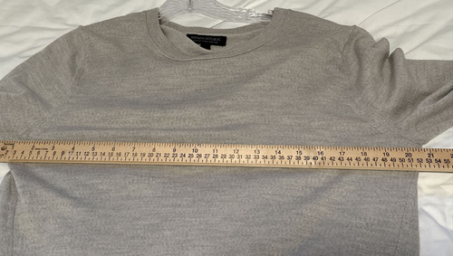 Banana Republic Pullover beige Pulli Rundhals leicht lässig Gr. L SPASS - Bild 5 von 6