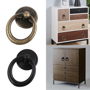 Simple Drawer Small Handle Wardrobe Cabinet Door Single Hole Round