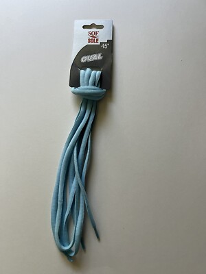 Sof Sole 45'' Athletic Oval Shoe Laces in Light or Baby Blue 