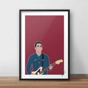 LIAM and NOEL GALLAGHER Oasis Minimal Poster Music Print