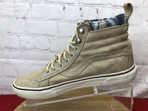Sneakers Vans Sk8 Hi Top Scotchgard scamosciate beige uomo taglia 8 / donna taglia 9,5 - Foto 3 di 12