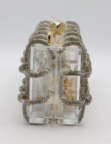 Fashion Shoulder Bag Custom Transparent Chain Clutch Evening Purse/SILVER S2226 - Picture 7 of 24