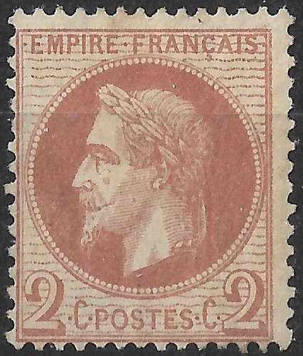 FRANKREICH - NAPOLEON NR. 26 B NEU OHNE GUMMI