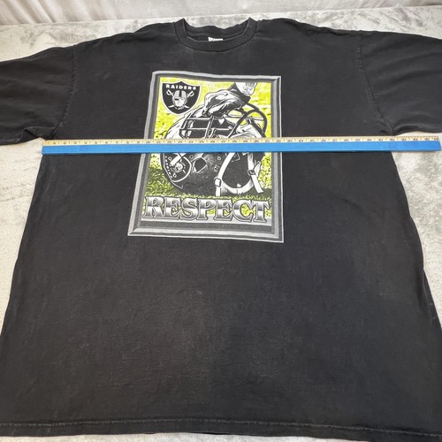 Las Vegas Raiders Shirt Mens 7XL Black NFL Football Graphic Tee Respect Pro Club - Picture 5 of 13