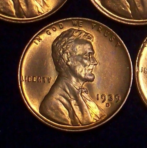 1939-D BU - LINCOLN WHEAT CENT - SOLID COIN - NICE COLOR - DETAILS - SEE PICS!
