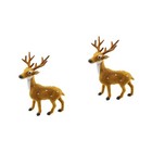 2pcs Christmas Table Deer Ornaments Simulation Standing Reindeer Ornaments