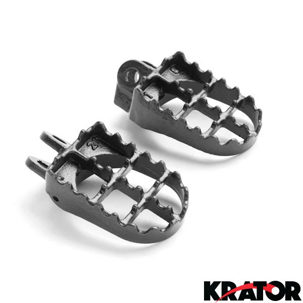 Reposapiés gris Dirtbike para Kawasaki Suzuki RM125 RM250 RMX250 + más Foto 2 de 4