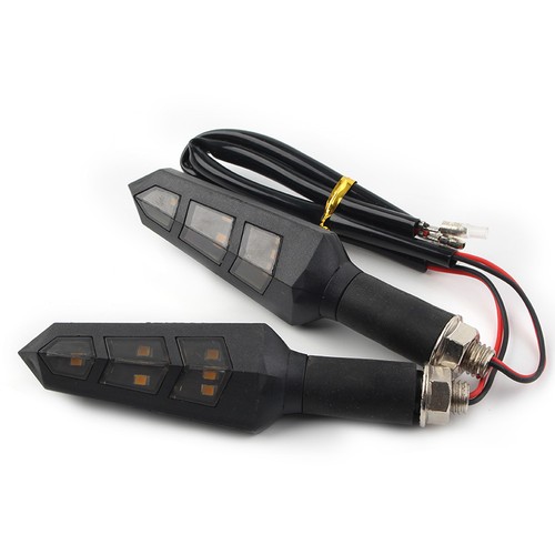 2x Luz Intermitente LED Giratoria Universal Motocicleta Lámpara Indicadora Scooter - Imagen 6 de 11