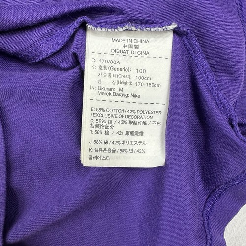 LA Lakers Nike purple Logo Tshirt Men’s Size Medium - Picture 6 of 10