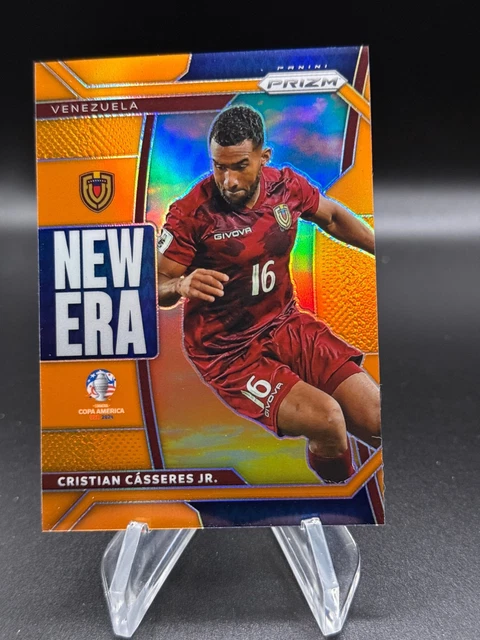 2024 Prizm Copa America CRISTIAN CASSERES JR New Era Orange /25 #18