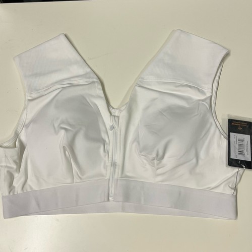 Tommie Copper Schulterstütz BH mit Reißverschluss Damen Oberteil Weiß 3XL Active