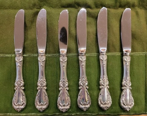 Burgundy by Reed and Barton Sterling Silver Butter Spreaders HH Modern 6 pcs