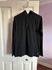 Smartwool Women's Classic All-Season Merino Base Layer 1/4 Zip Black Merino 150