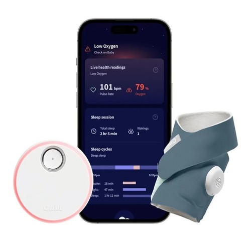 Owlet BM06N67MCJ Dream Sock Baby Monitor - Bedtime Blue factory sealed - Picture 7 of 14