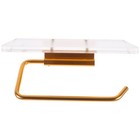  Toilet Paper Roll Holder with Shelf Bathroom Paper Roll Holder Kitchen Roll