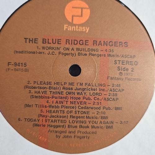 Blue Ridge Rangers - Blue Ridge Ranger (John Fogerty) - 1973 Fantasy F9415 - sehr guter Zustand + - Bild 4 von 4