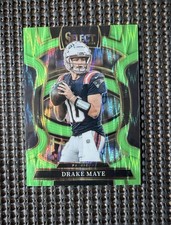 2025 Neon Green Shock Drake Maye Concourse Select Card No. 80 (699)
