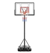 HOMCOM Basketball Hoop Freestanding 10FT Height Adjustable Stand w/ Wheels