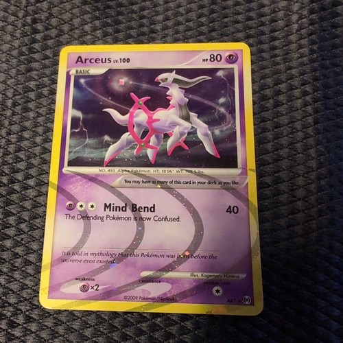 3er Pack Platin Arceus, RARE Holo Arceus LV. 100 EW1 Pokémon, 2009