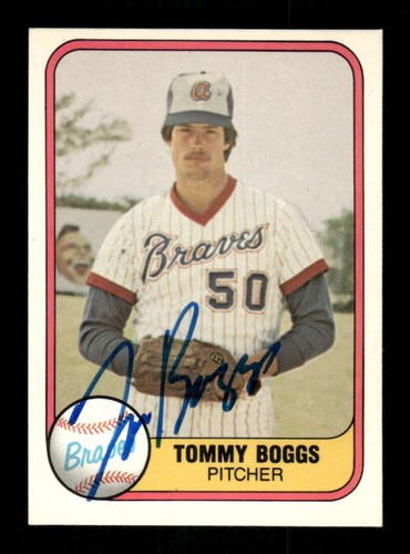 1981 Fleer 261 Tommy Boggs autografo firmato dec'd ASC BXCP58 - Foto 1 di 2