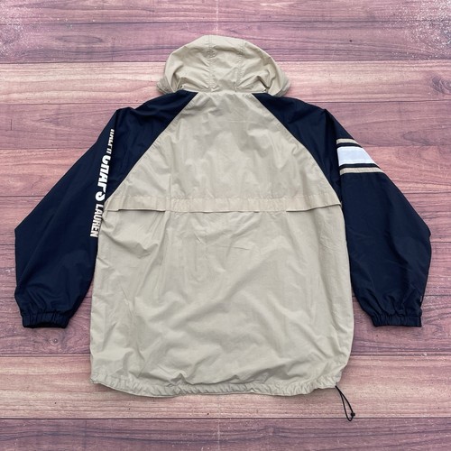 Vintage Chaps Ralph Lauren Jacket Beige Navy Blue Sailing Coat Zip Mens Size L - Picture 7 of 12