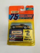 Matchbox 1997 Edition 75 Challenge #2 Corvette Grand Sport Gold