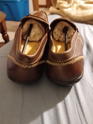 Sandro Moscoloni Shoes Mens 10D Brown Leather Penny Loafers - Picture 4 of 5