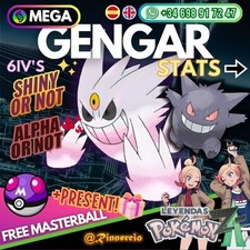 MEGA Gengar Shiny Alpha 6IVs Competitive…